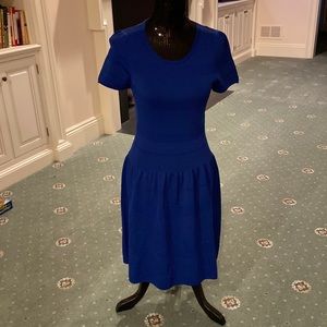 J. McLaughlin drop waisted “little blue dress”